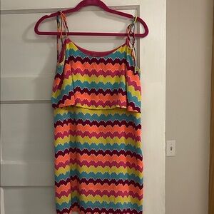 Colorful Zigzag Pattern Dress